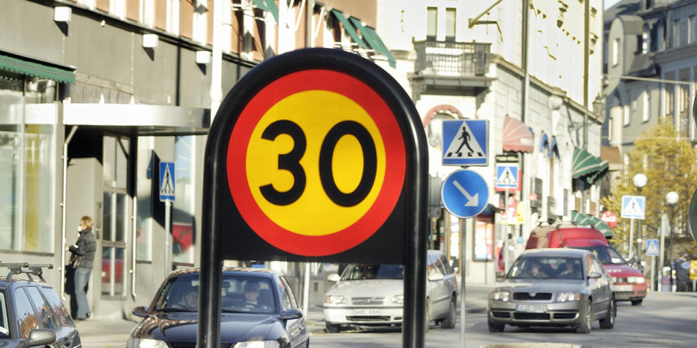 Hastighetsreducering på kommunala gator och vägar